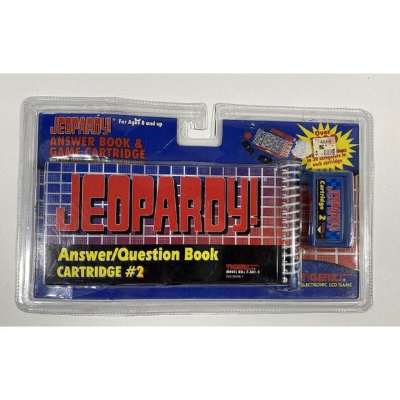 Jeopardy Handheld Electronic Game Cartridge & Answer Book Cartridge #2 Sealed - Picture 1 of 6